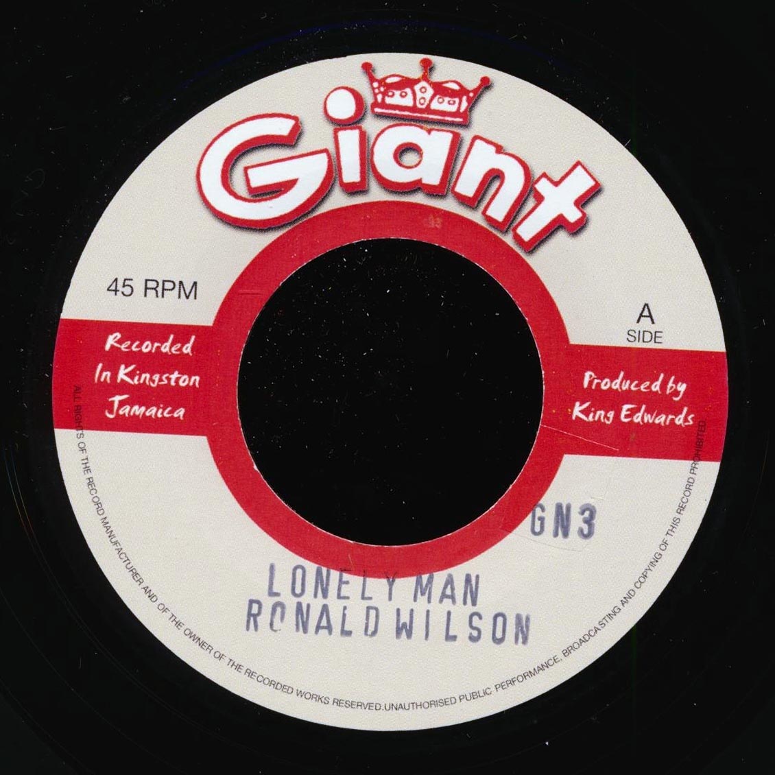 Skatalites, Ronald Wilson - Lonely Man  /  Higgs & Wilson - She's Gone (UK press)