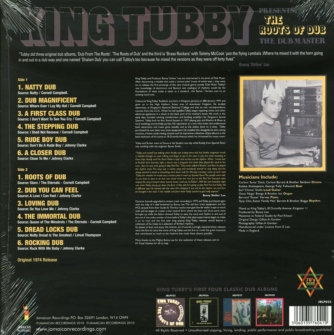 King Tubby - Roots Of Dub (180g)