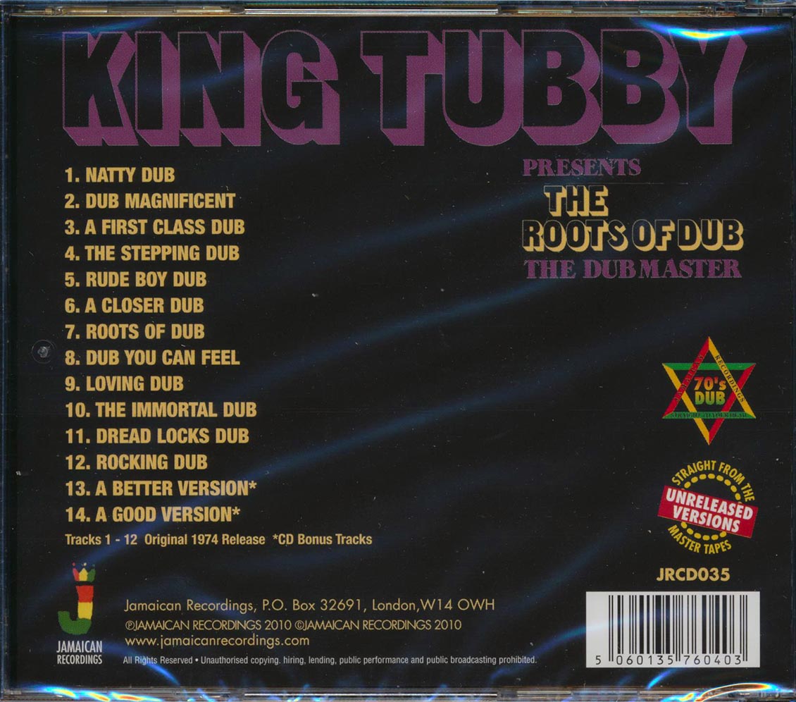 King Tubby - Roots Of Dub (With 2 Bonus Tracks)