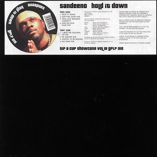 Sandeeno - Hold It Down (2009 FIRST PRESS) (orig. press)