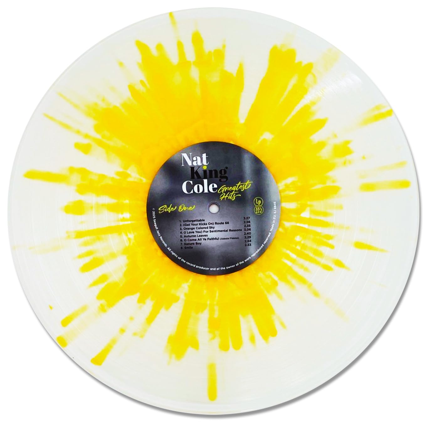 Nat King Cole Greatest Hits - Limited Color Edition - Yellow Splatter LР