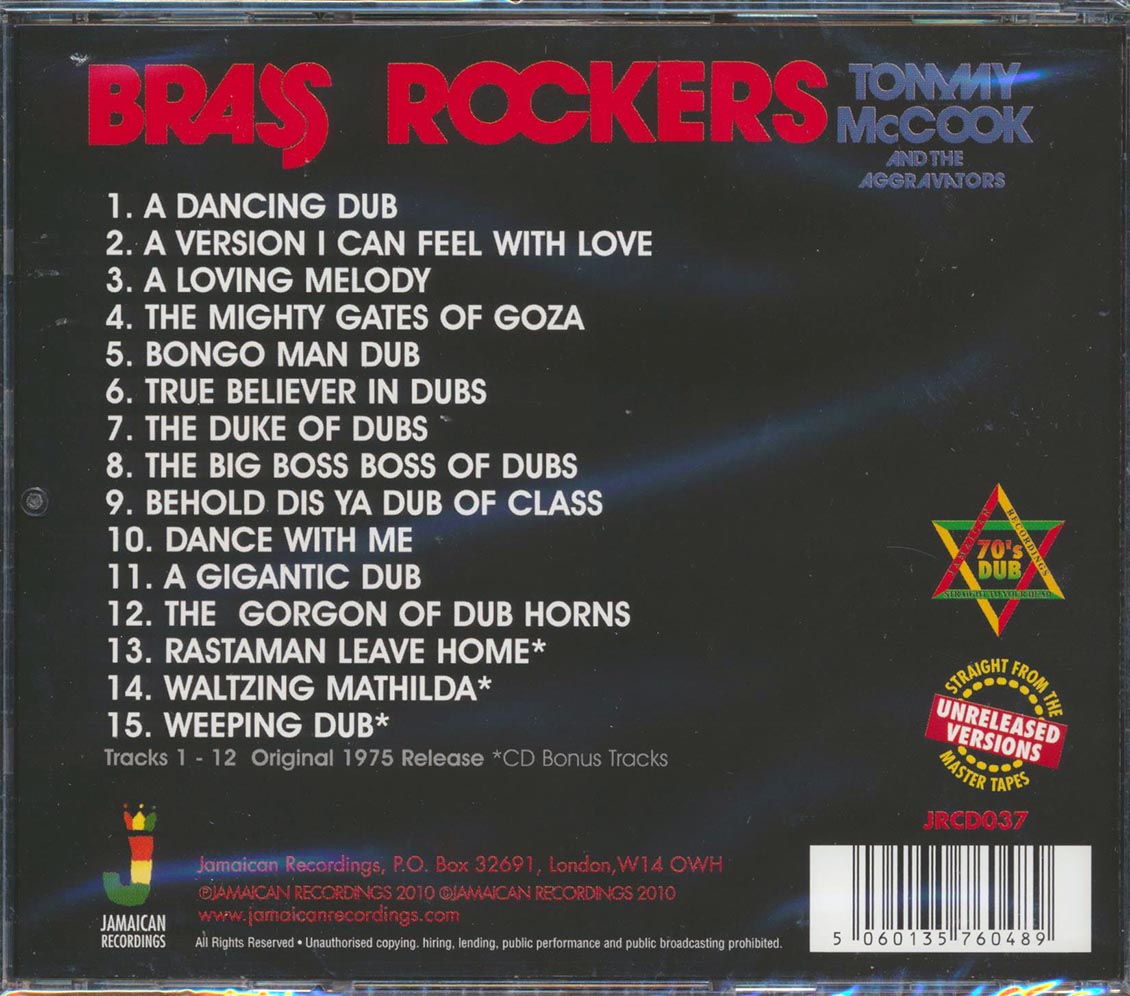 Tommy McCook - Brass Rockers (With King Tubby And The Aggrovators)