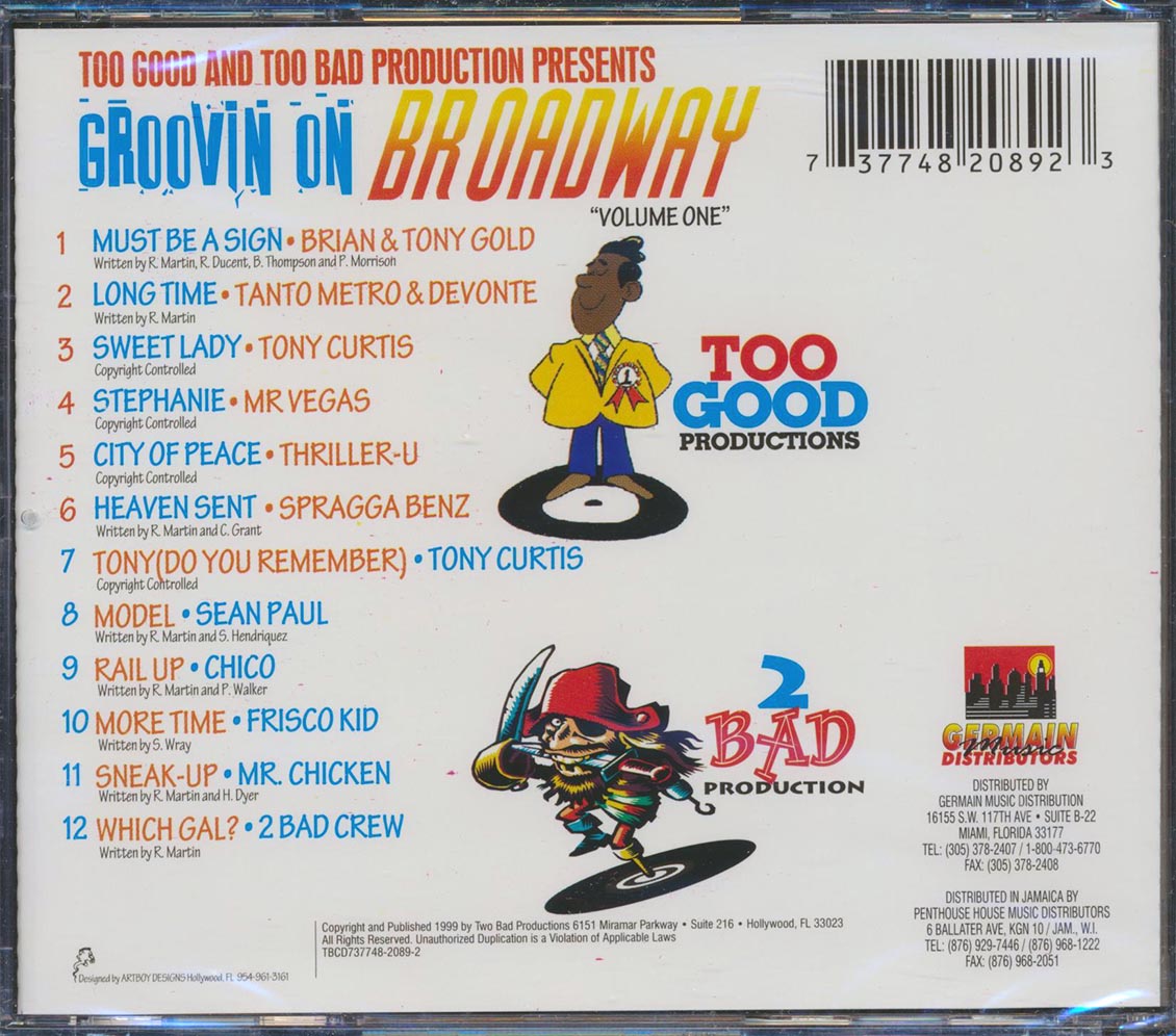 Sean Paul, Mr. Vegas, Etc. - Groovin On Broadway Volume 1 (Groovin And Broadway Rhythms)