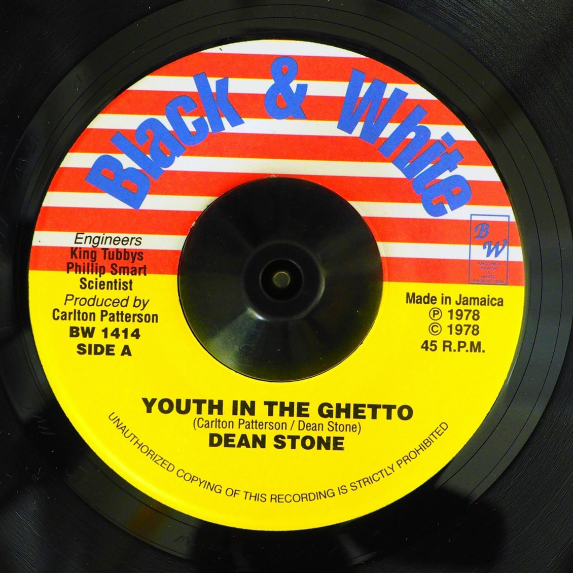 Dean Stone - Youth In The Ghetto  /  King Tubbys, Mikey Dread - Ghetto Youth Skank