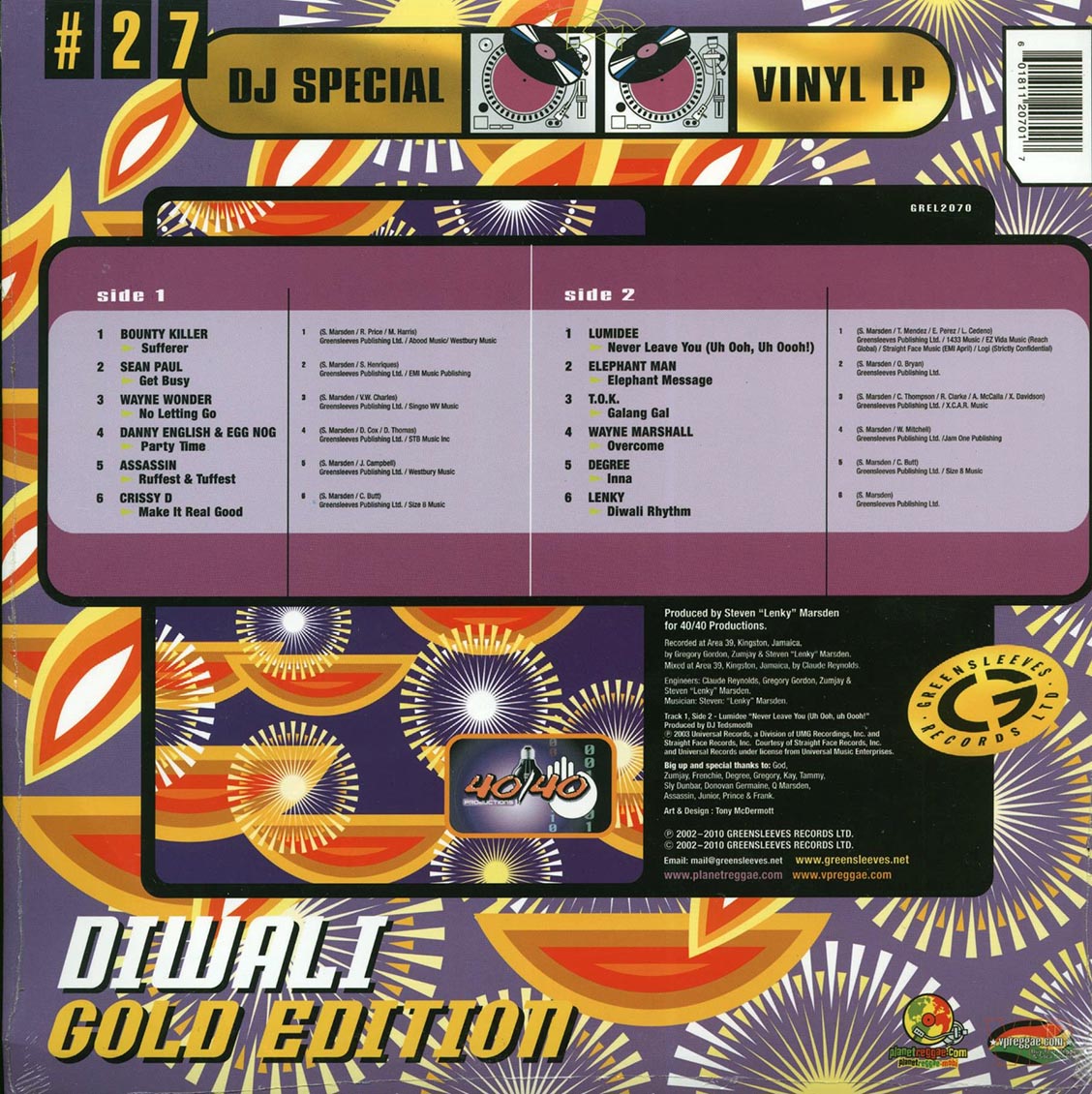 Various - Diwali Gold Edition (rhythm: "Diwali")