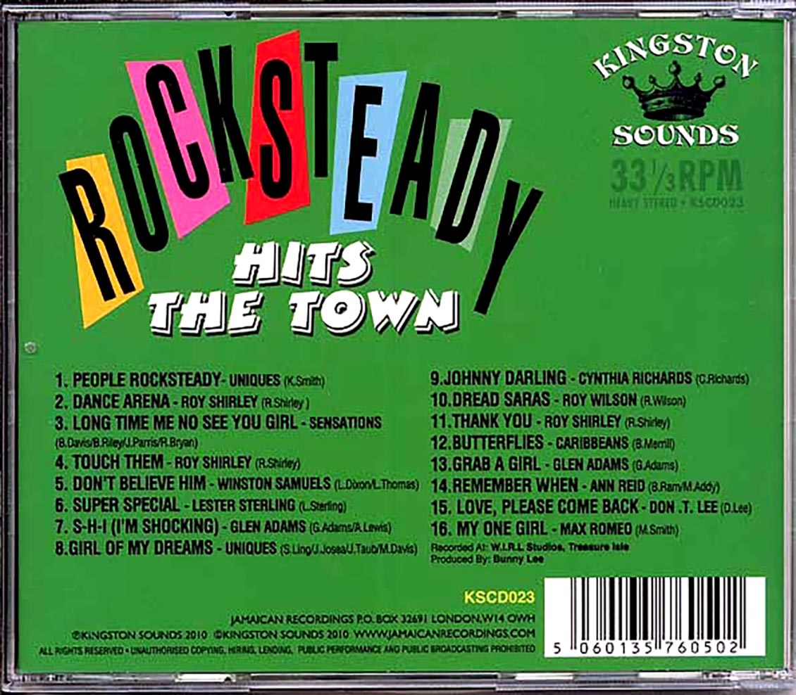 Lester Sterling, Glen Adams, Uniques, Etc. - Rocksteady Hits The Town