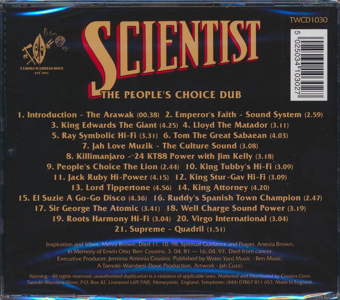 Scientist - The People's Choice Dub (21 tracks)