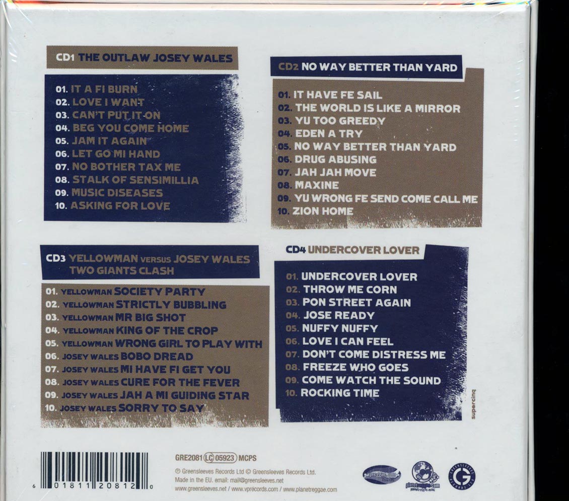 Josey Wales - Reggae Legends (40 tracks) (4xCD)