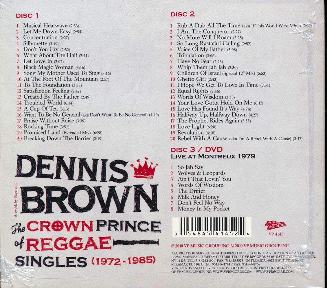 Dennis Brown - The Crown Prince Of Reggae: Singles 1972-1985 (40 tracks) (2xCD) (incl. DVD)