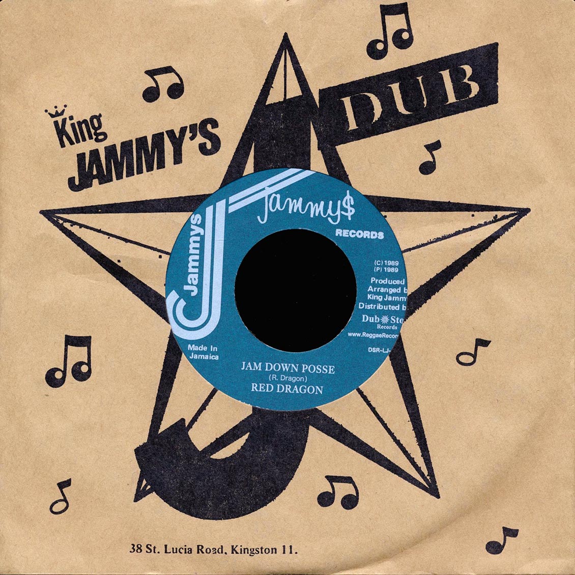Red Dragon - Jam Down Posse  /  Version (rhythm: "Far East") (Japan) (Japan press)
