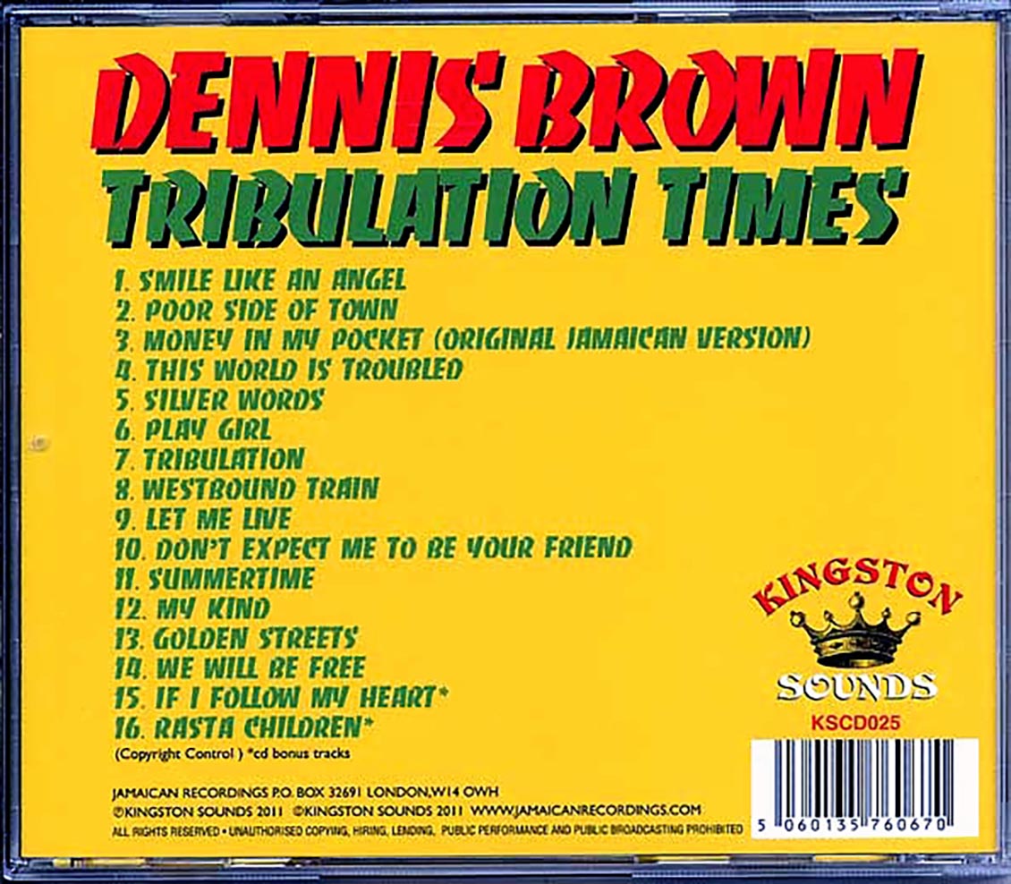 Dennis Brown - Tribulation Times
