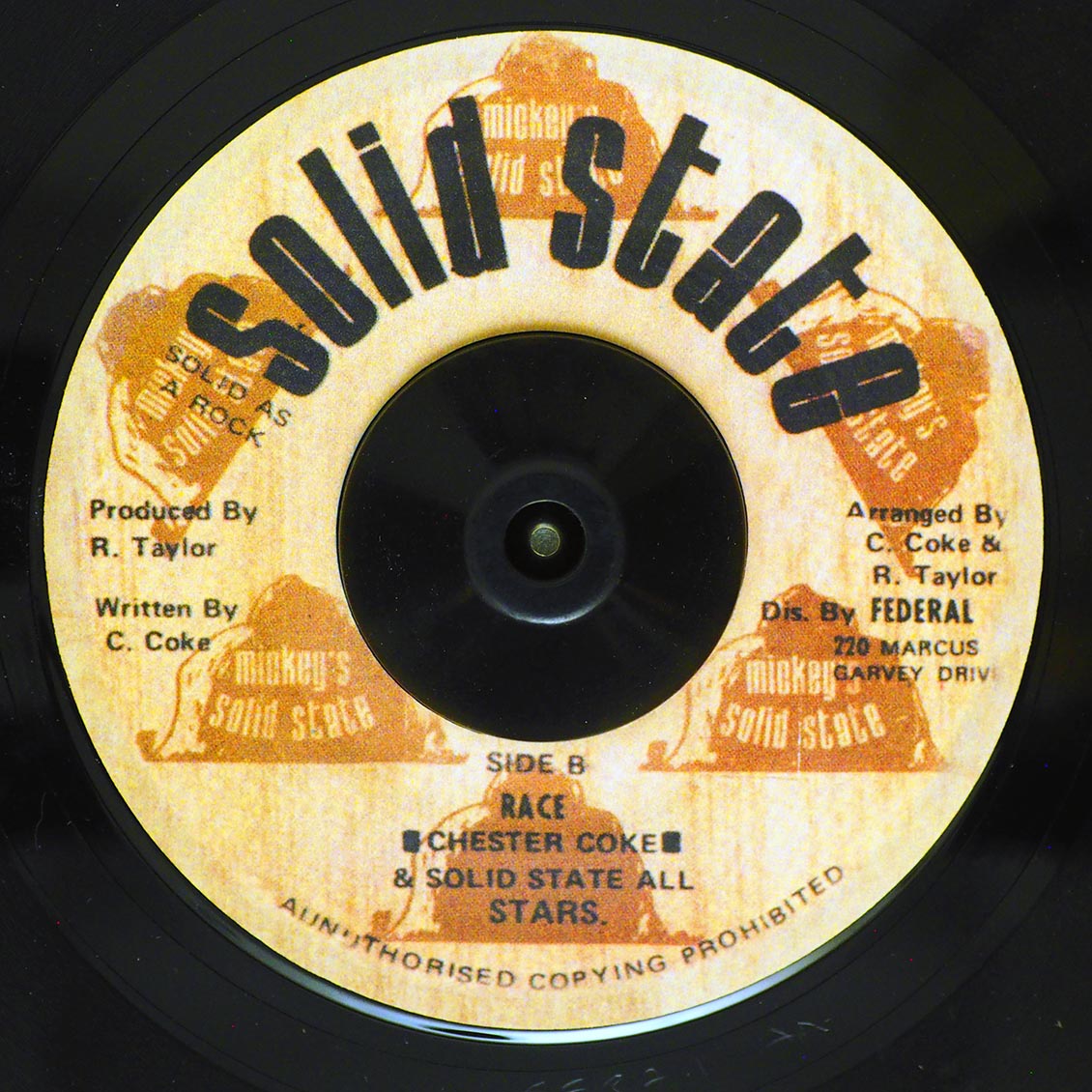 Chester Coke - African Race  /  Solid State All Stars - Version
