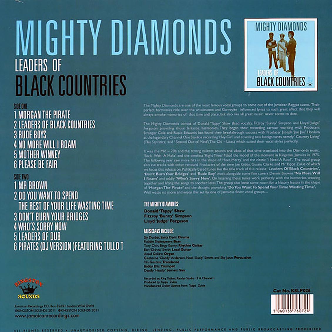 The Mighty Diamonds - Leaders Of Black Countries (180g)