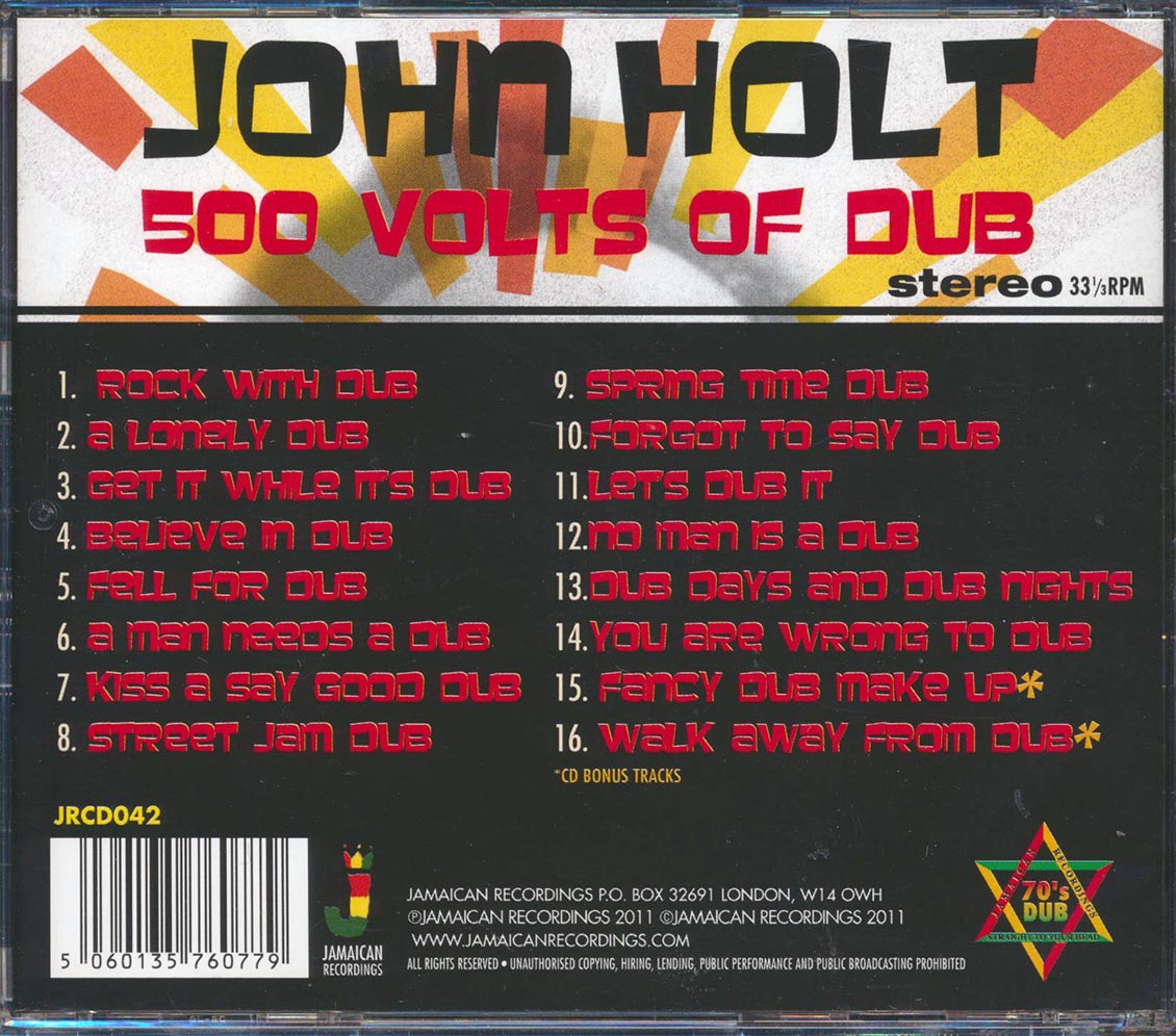 John Holt - 500 Volts Of Dub