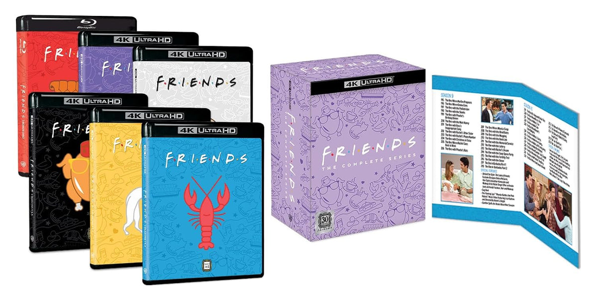Friends: Complete series [4K Ultra HD] [2024] [Region Free] 25 Disc Set