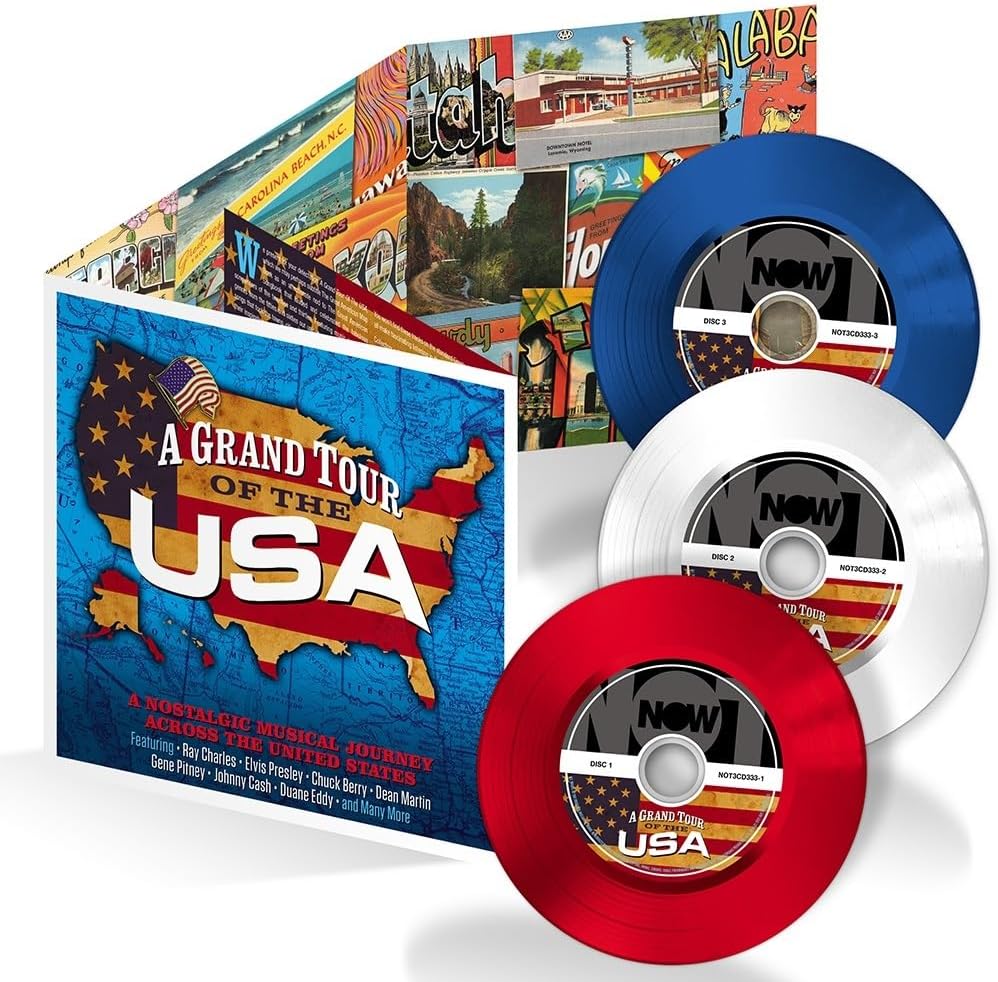 Ray Charles, The Beach Boys, Chuck Berry, Paul Anka, Etc. - A Grand Tour Of The USA (60 tracks) (3xCD) (deluxe 4-fold digipak) - CD