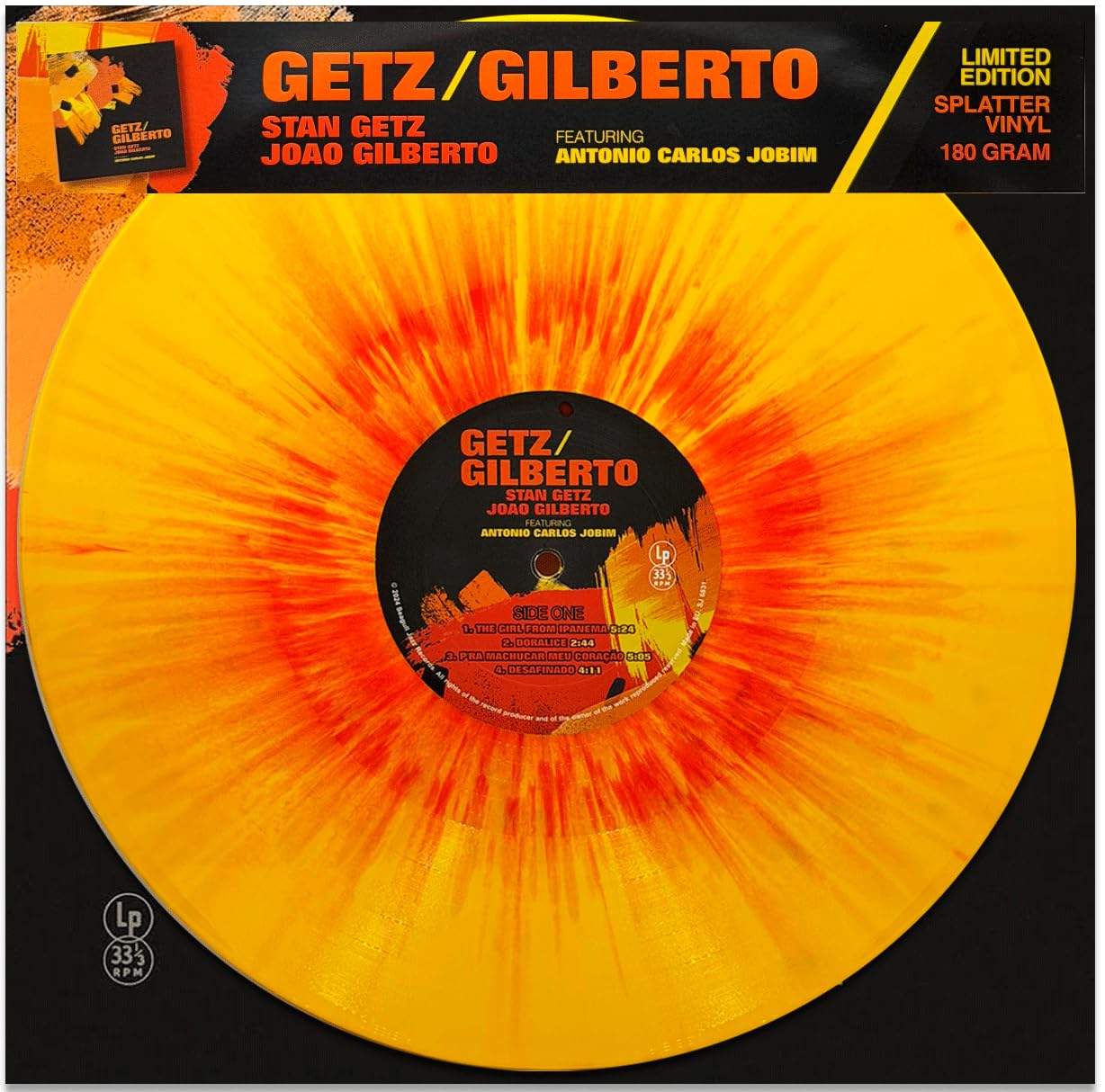 Getz / Gilberto By Stan Getz & João Gilberto [Limited Edition Colored Vinyl] [Vinyl LP Record]