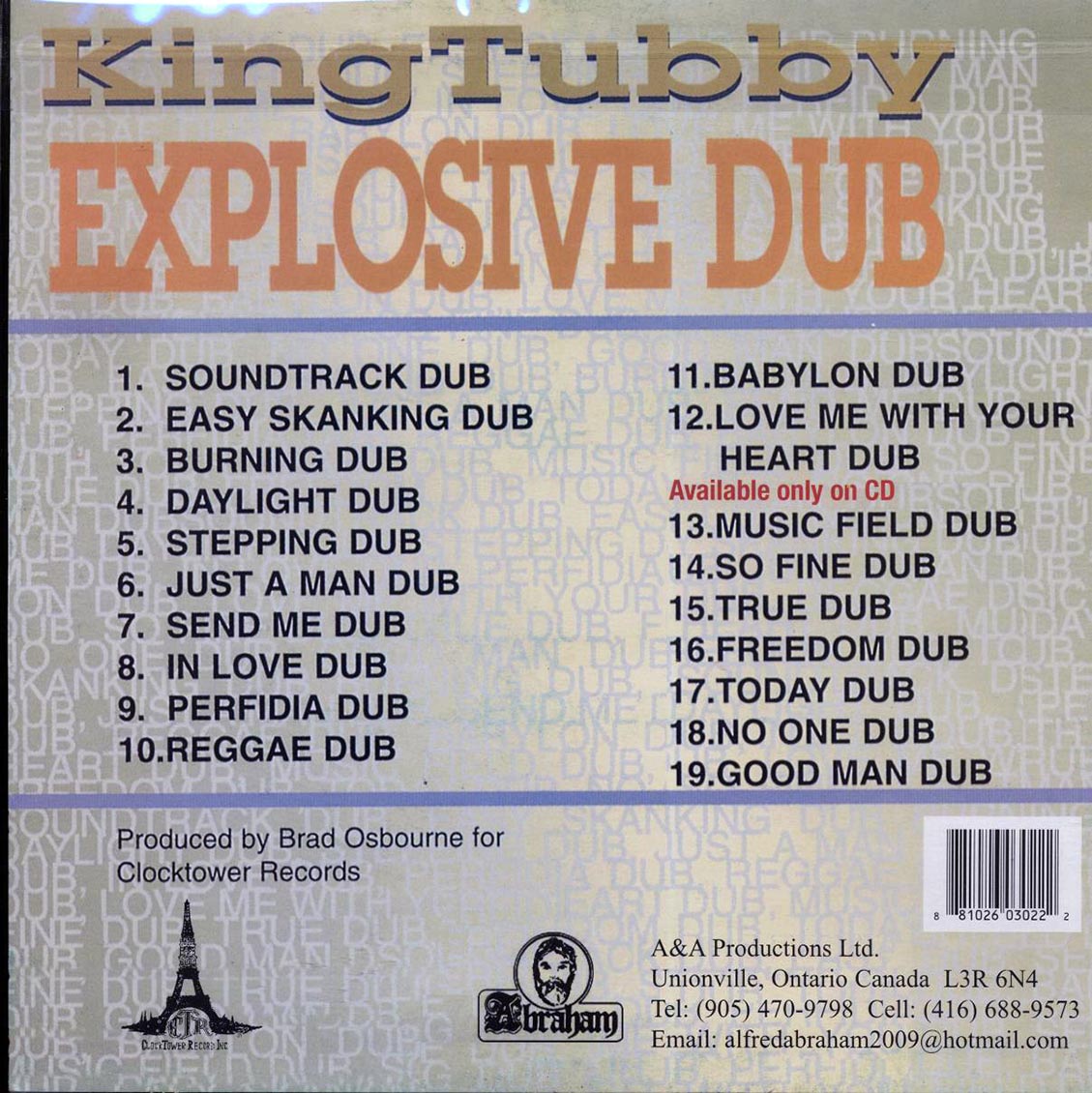King Tubby - Explosive Dub