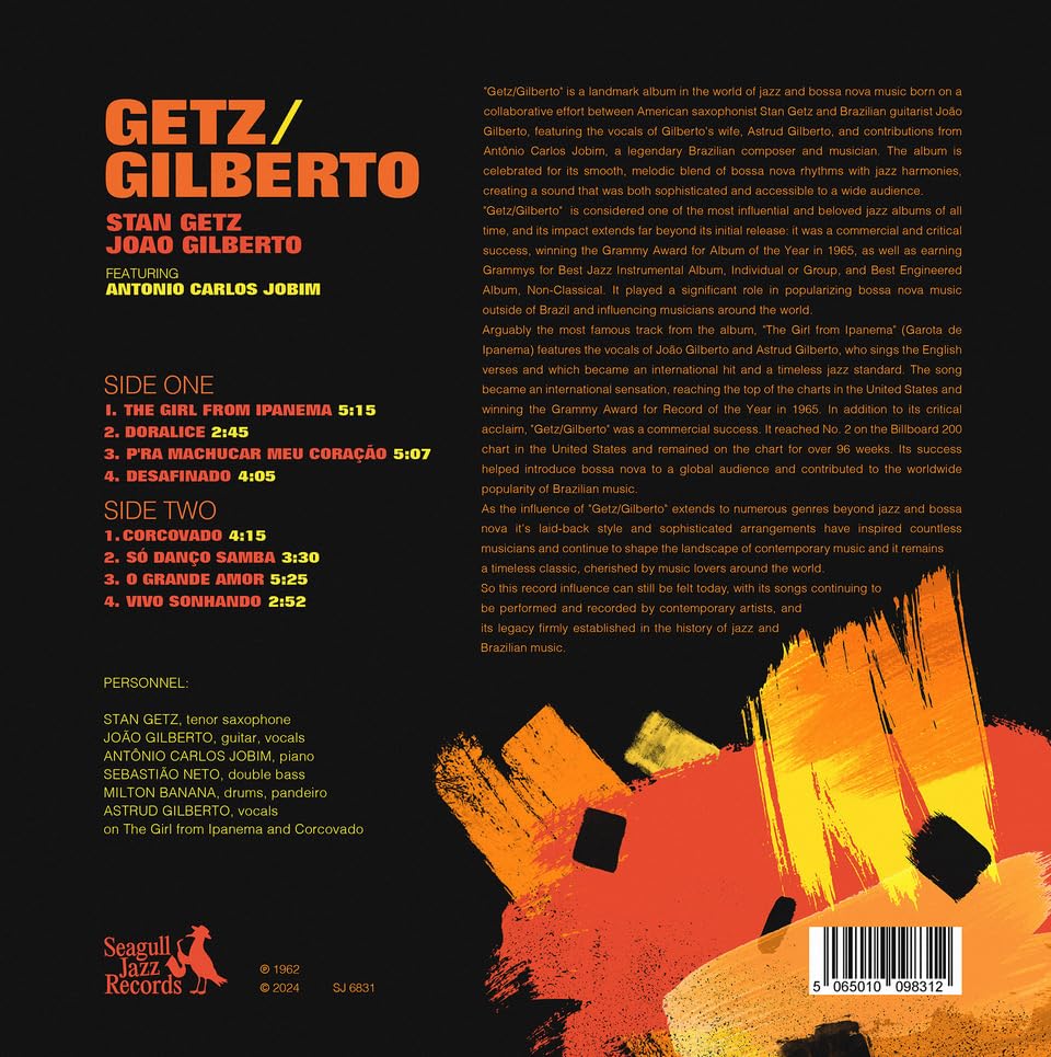 Getz / Gilberto By Stan Getz & João Gilberto [Limited Edition Colored