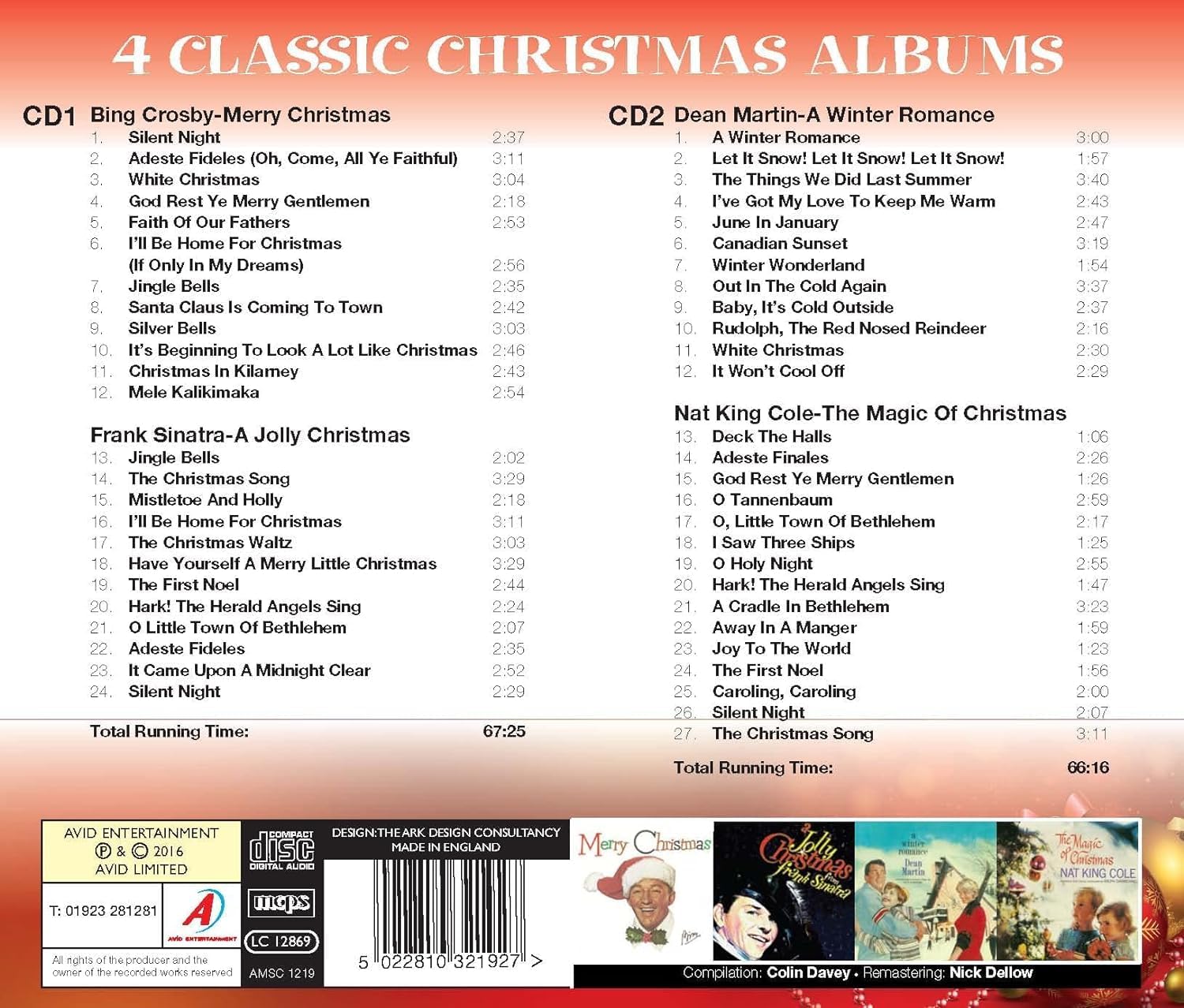 Four Classic Christmas Albums - A Winter Romance / The Magic Of Christmas / Merry Christmas / A Jolly Christmas (CD)