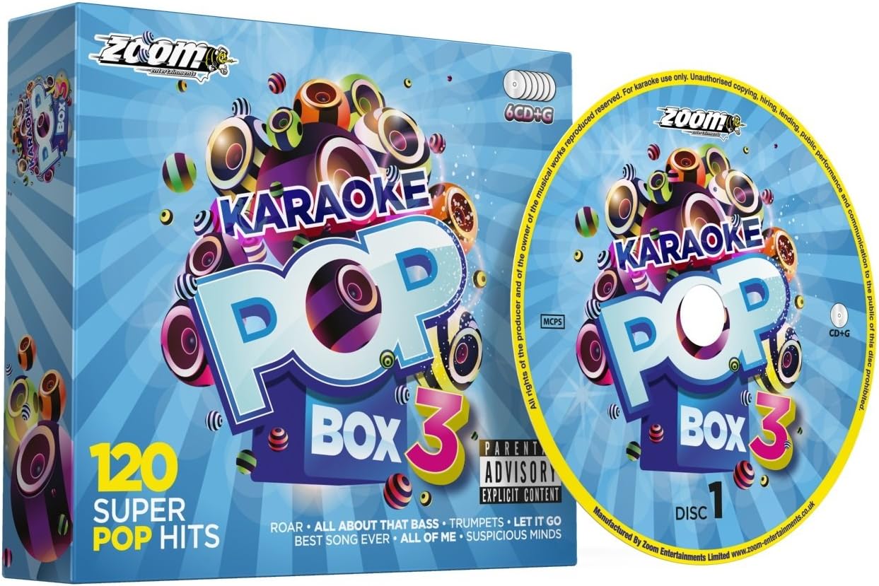 ZOOM KARAOKE - Karaoke Pop Box 3 Party Pack - 120 Songs (CD+G)
