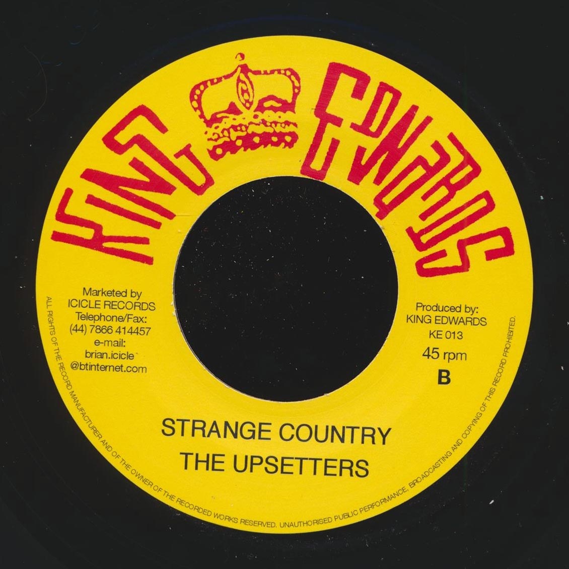 Ronald Wilson - Prime Minister's State  /  The Upsetters - Strange Country (UK press)