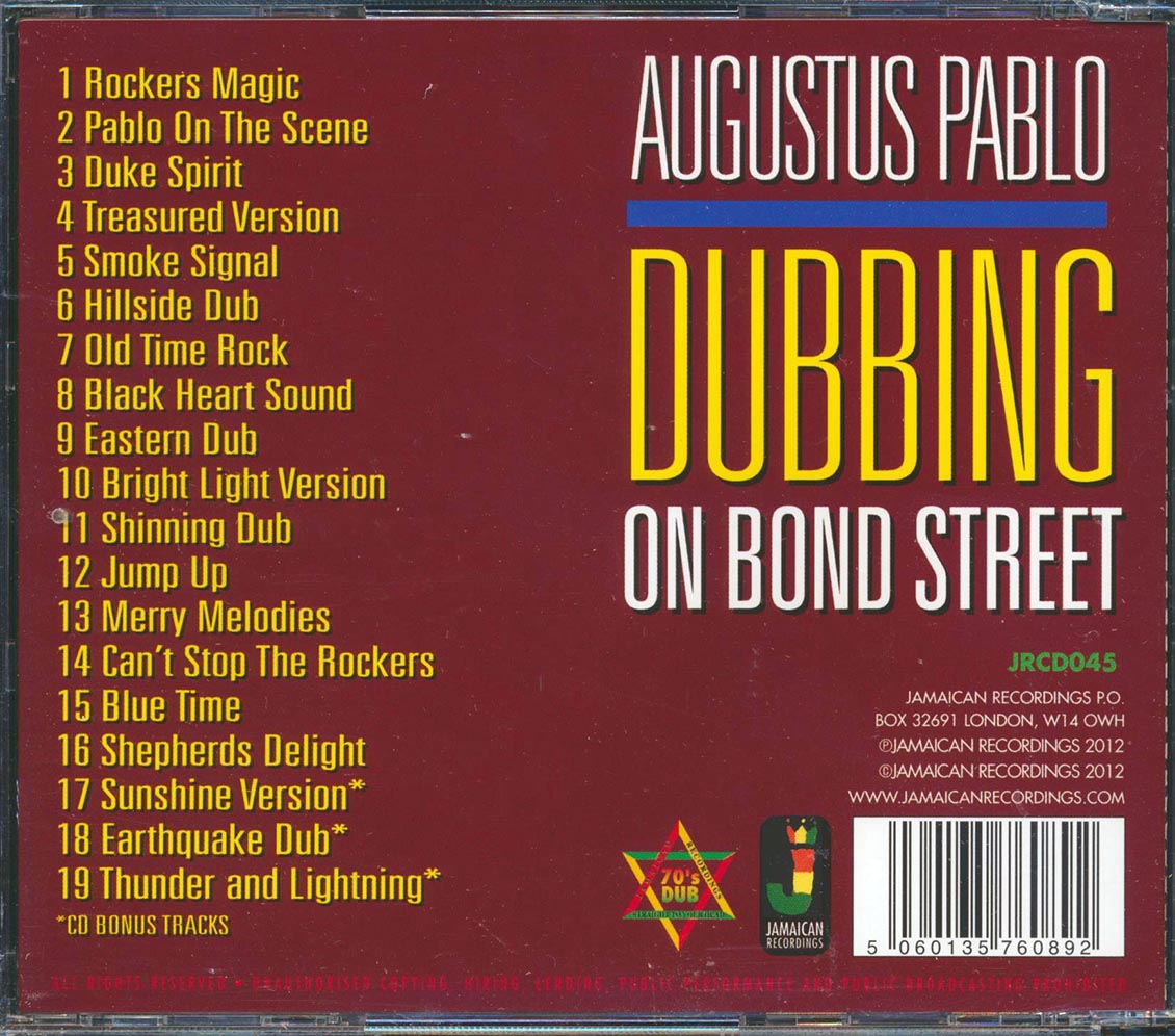 Augustus Pablo - Dubbing On Bond Street