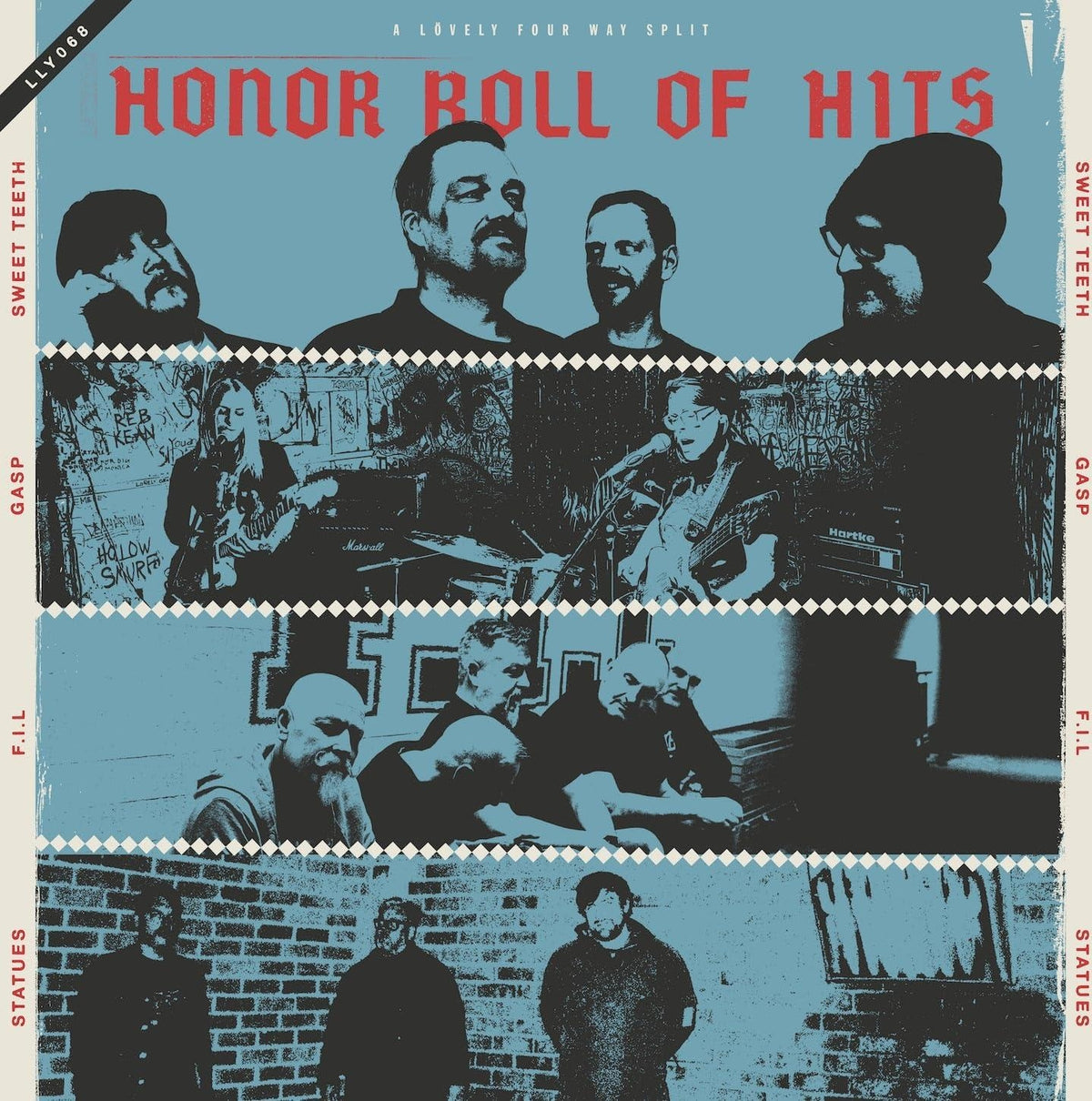 FIRST IN LINE; GASP; STATUES SWEET TEETH - HONOR ROLL OF HITS (TRANSPARENT RED VINYL)