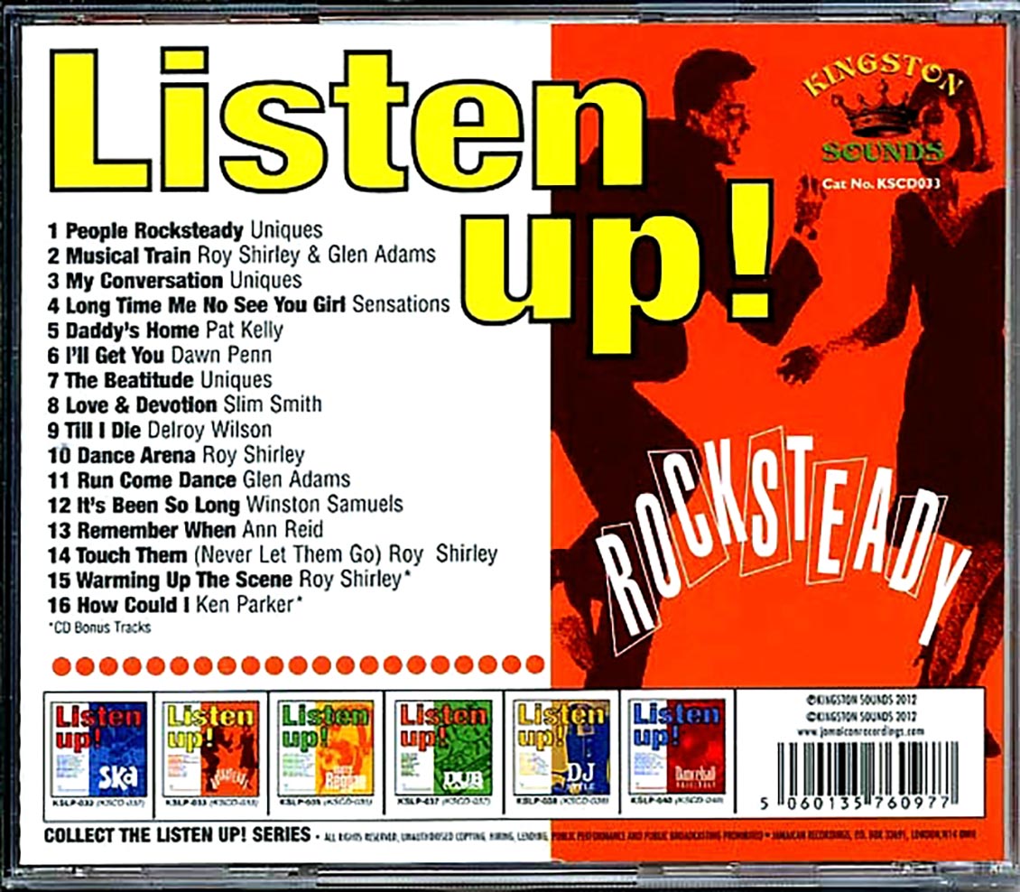 The Uniques, Slim Smith, Dawn Penn, Pat Kelly, Etc. - Listen Up: Rock Steady