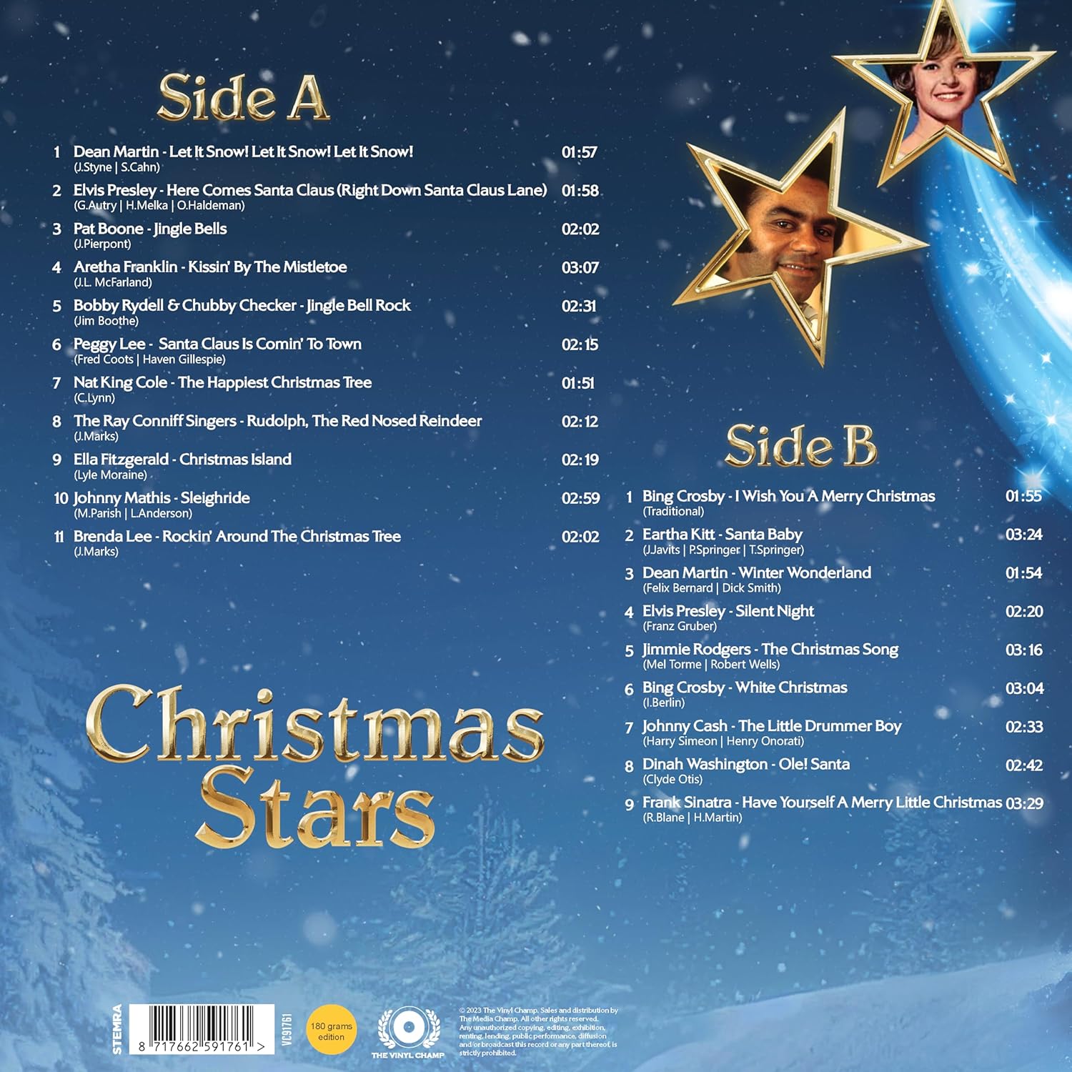 Christmas Stars - Limited Edition Colored Gold Vinyl