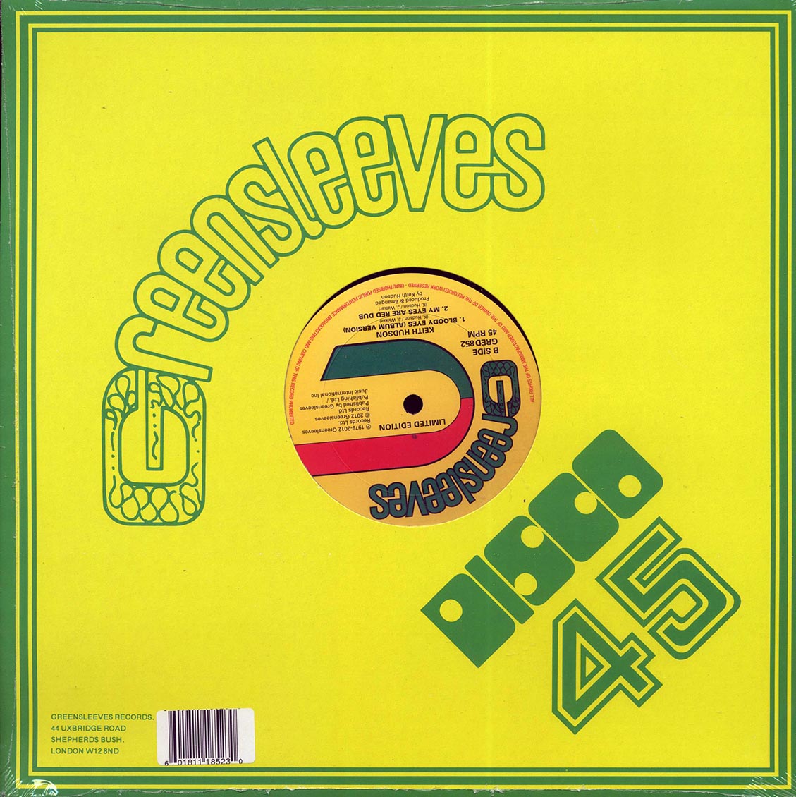 Keith Hudson - Bloody Eyes; Bloody Eyes Dub  /  Keith Hudson - Bloody Eyes (Album Version); My Eyes Are Red Dub