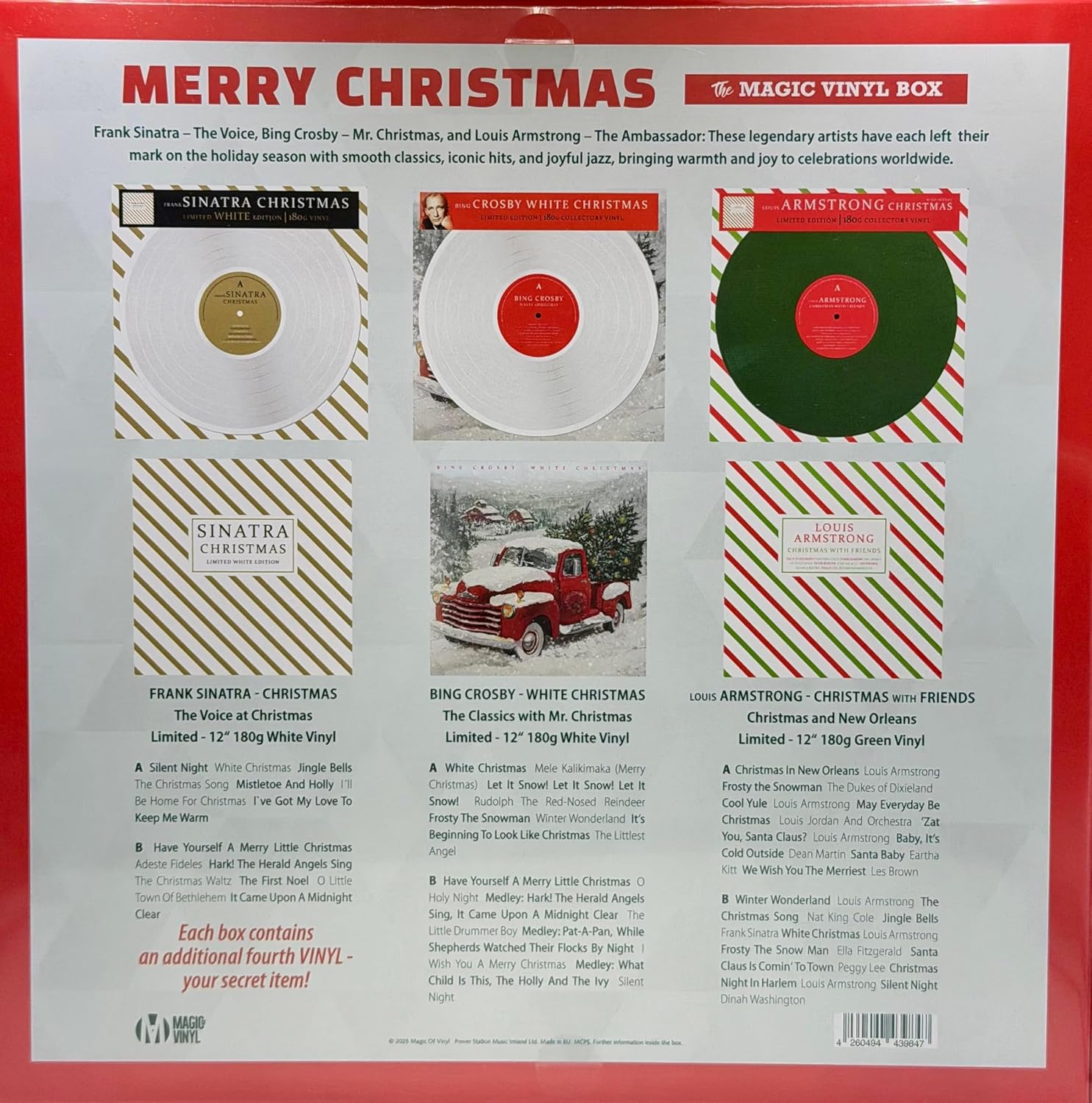 Merry Christmas Bing Crosby / Frank Sinatra / Louis Armstrong - Christmas Music Magic Limited Box