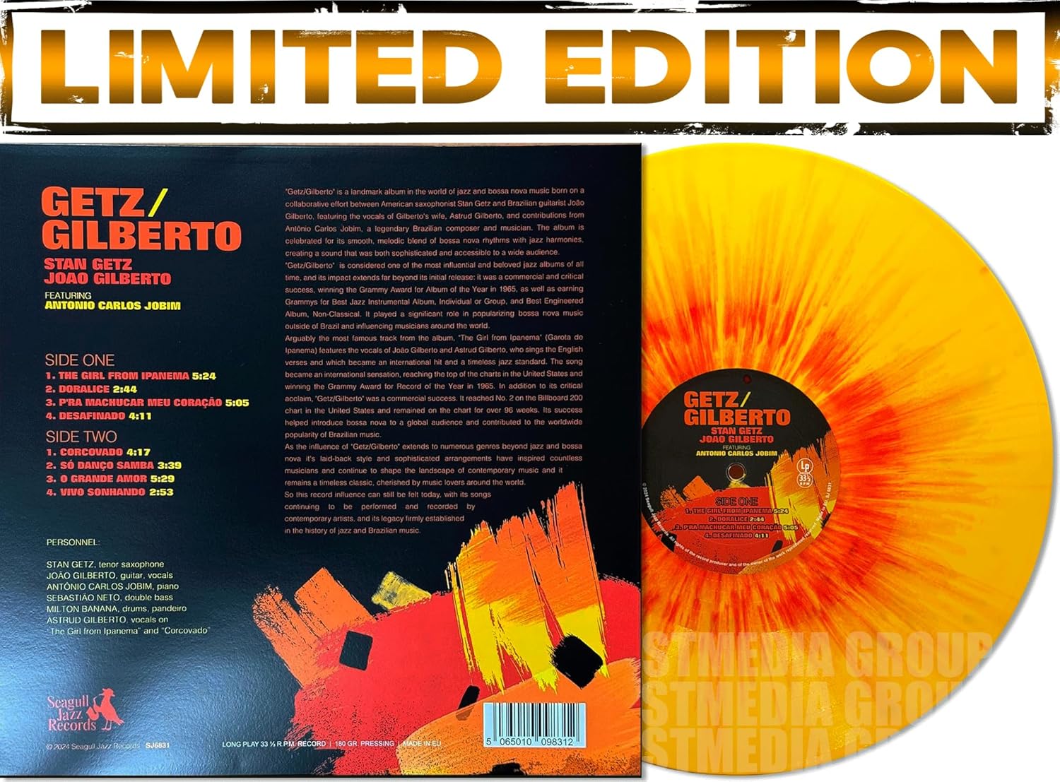 Getz / Gilberto By Stan Getz & João Gilberto [Limited Edition Colored