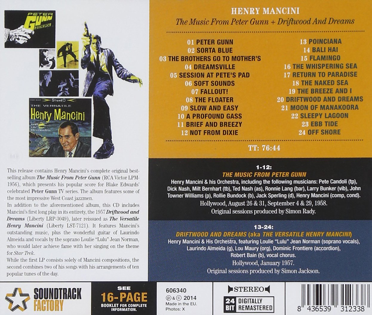 MUSIC FROM PETER GUNN / DRIFTWOOD AND DREAMS
