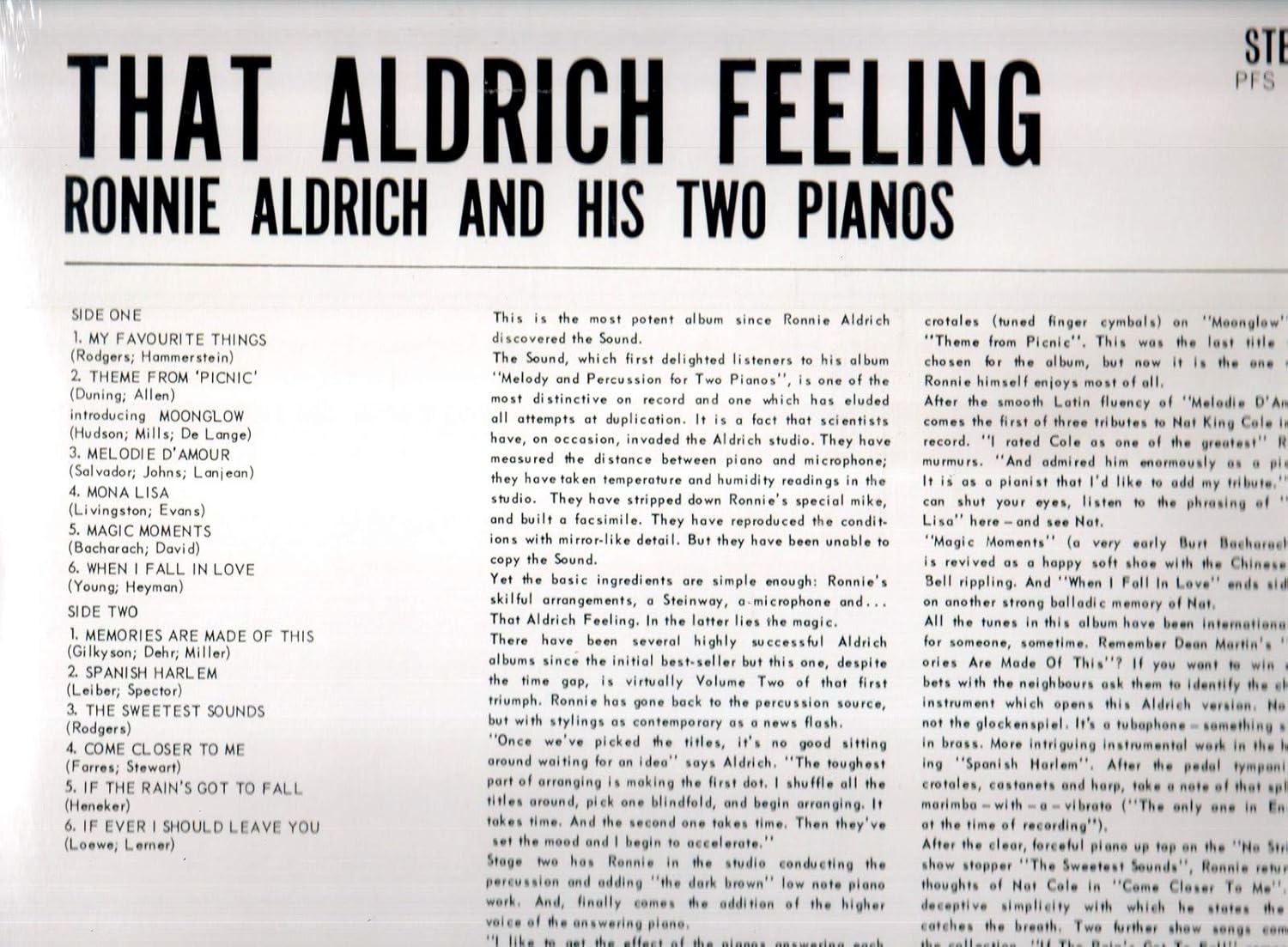 That Aldrich Feeling (LP)(Reissue)