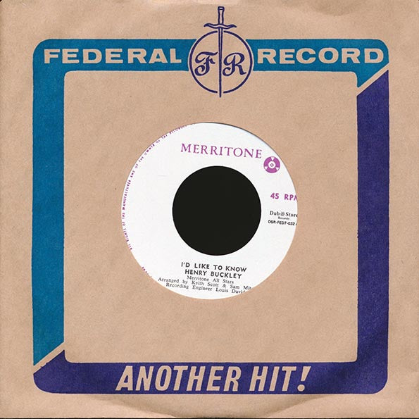 Henry Buckley - I'd Like To Know  /  Lynn Taitt & The Jets - Soul Shot (Japan)