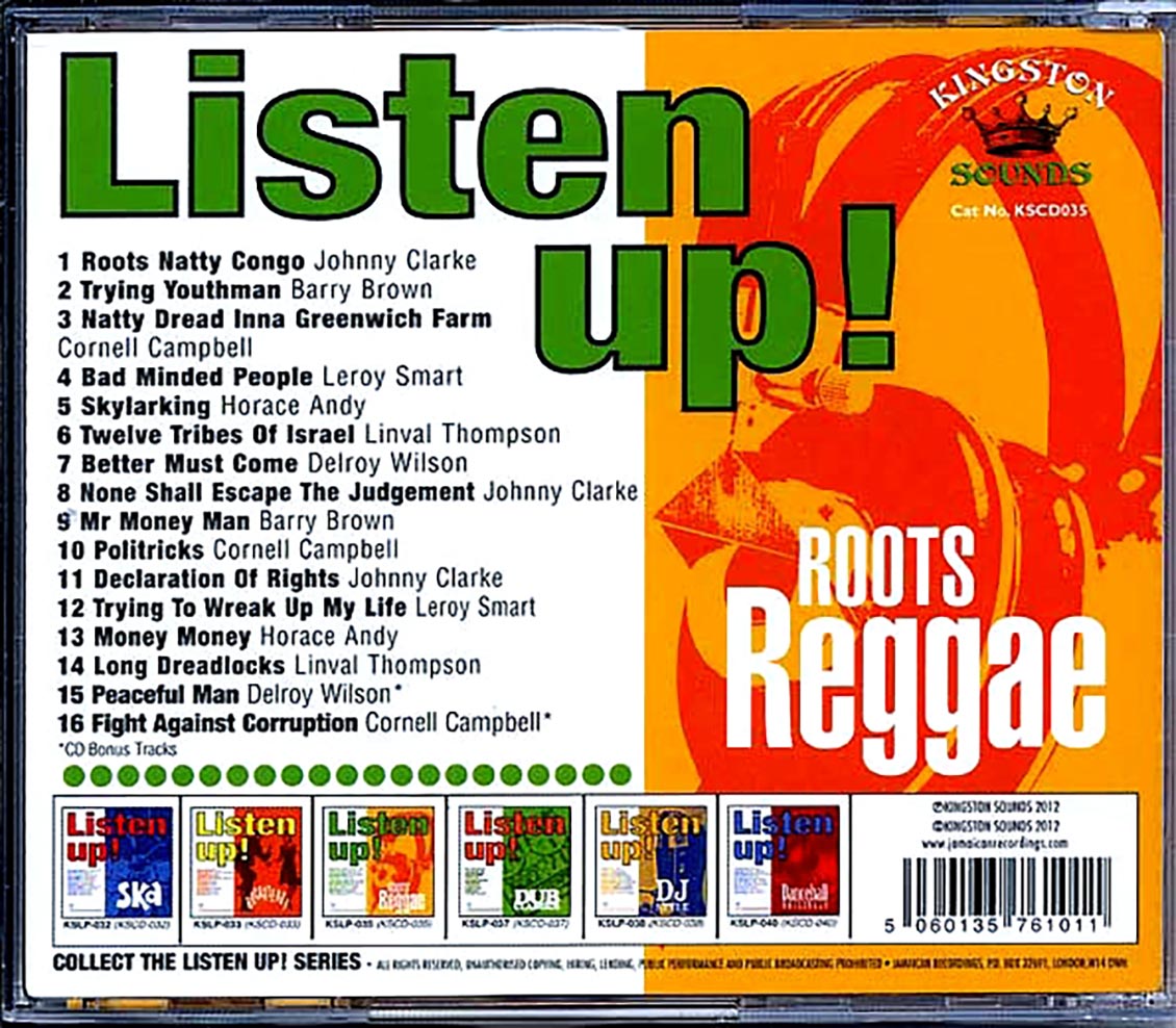 Barry Brown, Linval Thompson, Johnny Clarke, Etc. - Listen Up: Roots Reggae
