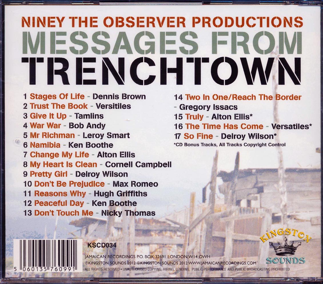 Alton Ellis, Delroy Wilson, Ken Boothe, Etc. - Message From Trenchtown