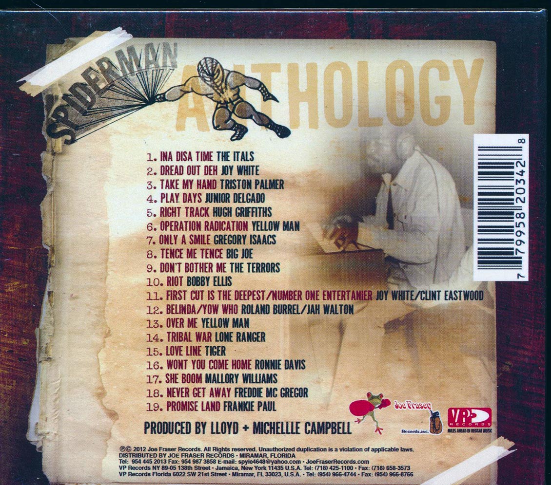 Itals, Triston Palmer, Bobby Ellis, Lone Ranger, Etc. - Spiderman Anthology: Classics Fron The Vault