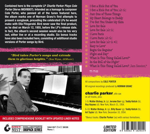 PARKER,CHARLIE - PLAYS COLE PORTER