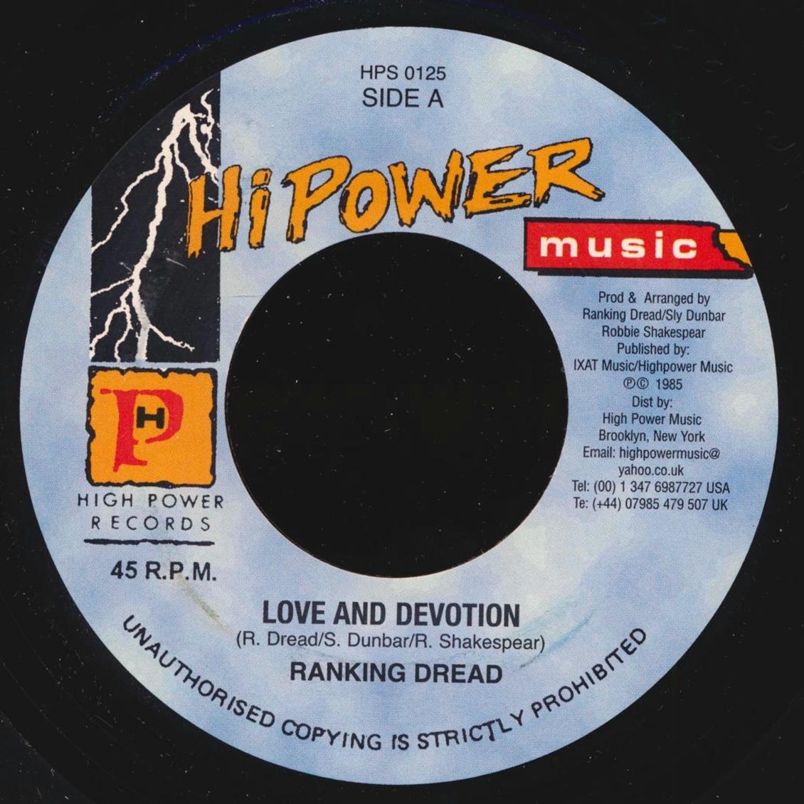 Ranking Dread - Love & Devotion  /  Version (rhythm: "Drunken Master/Love & Devotion")