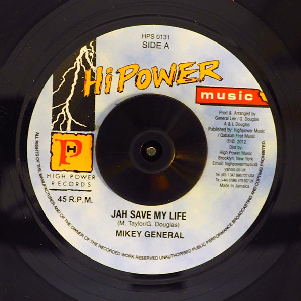 Mikey General - Jah Save My Life  /  Version (rhythm: "Sleng Teng")