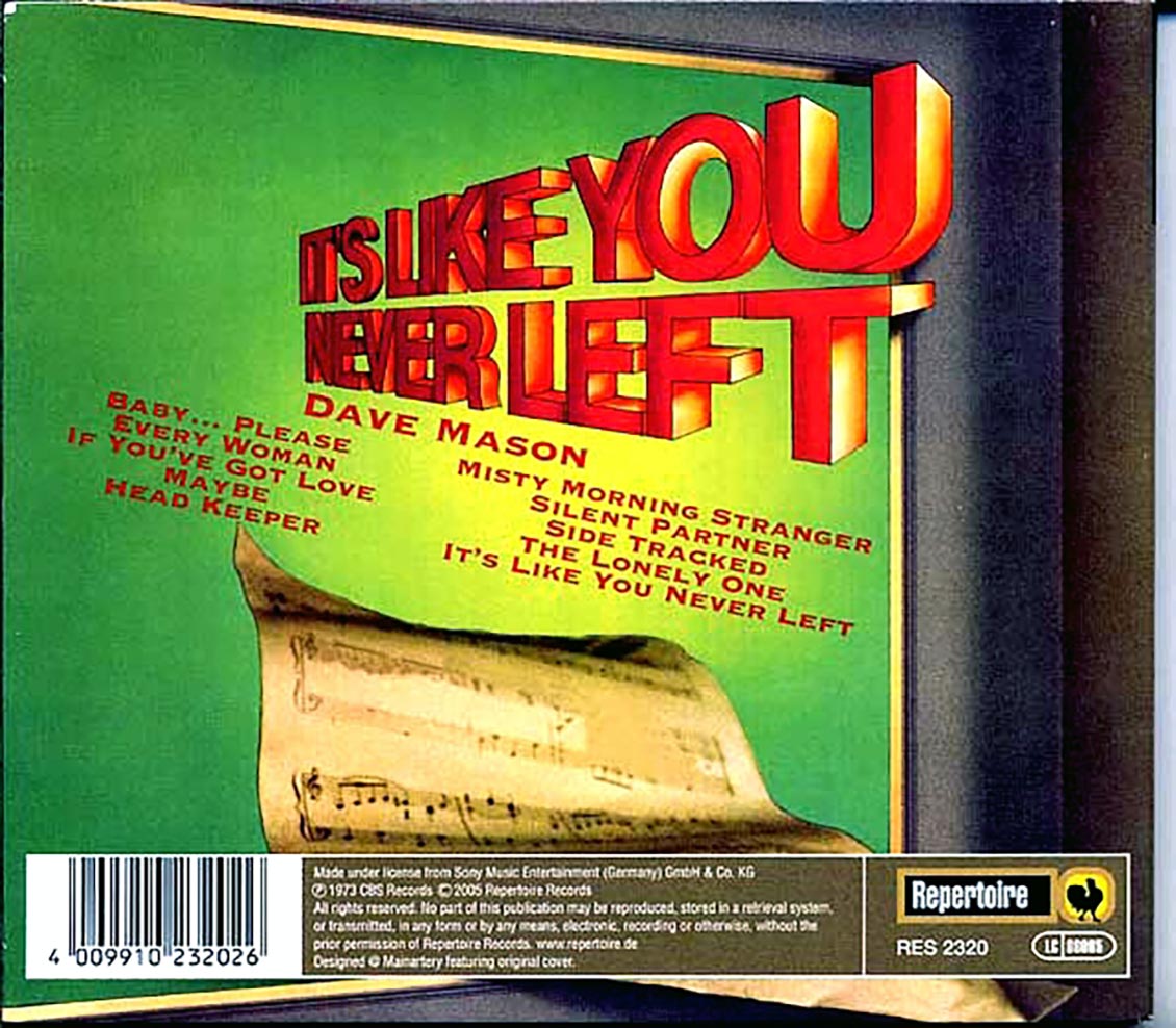 Dave Mason - It's Like You Never Left