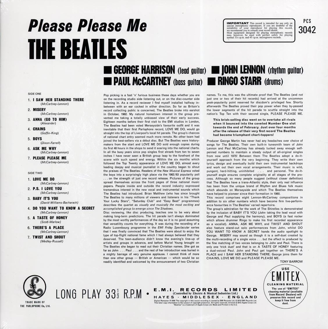 The Beatles - Please Please Me (stereo) (180g)