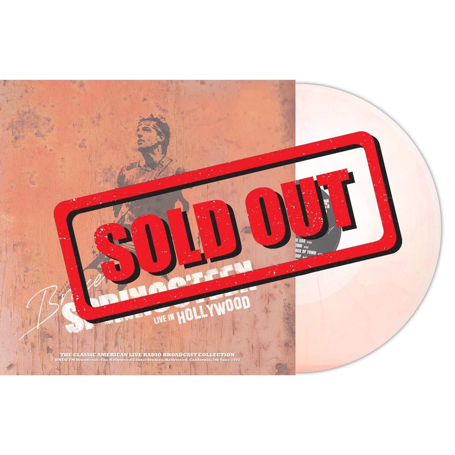 Bruce Springsteen – Live In Hollywood 1992 (Natural Clear Marble Vinyl)