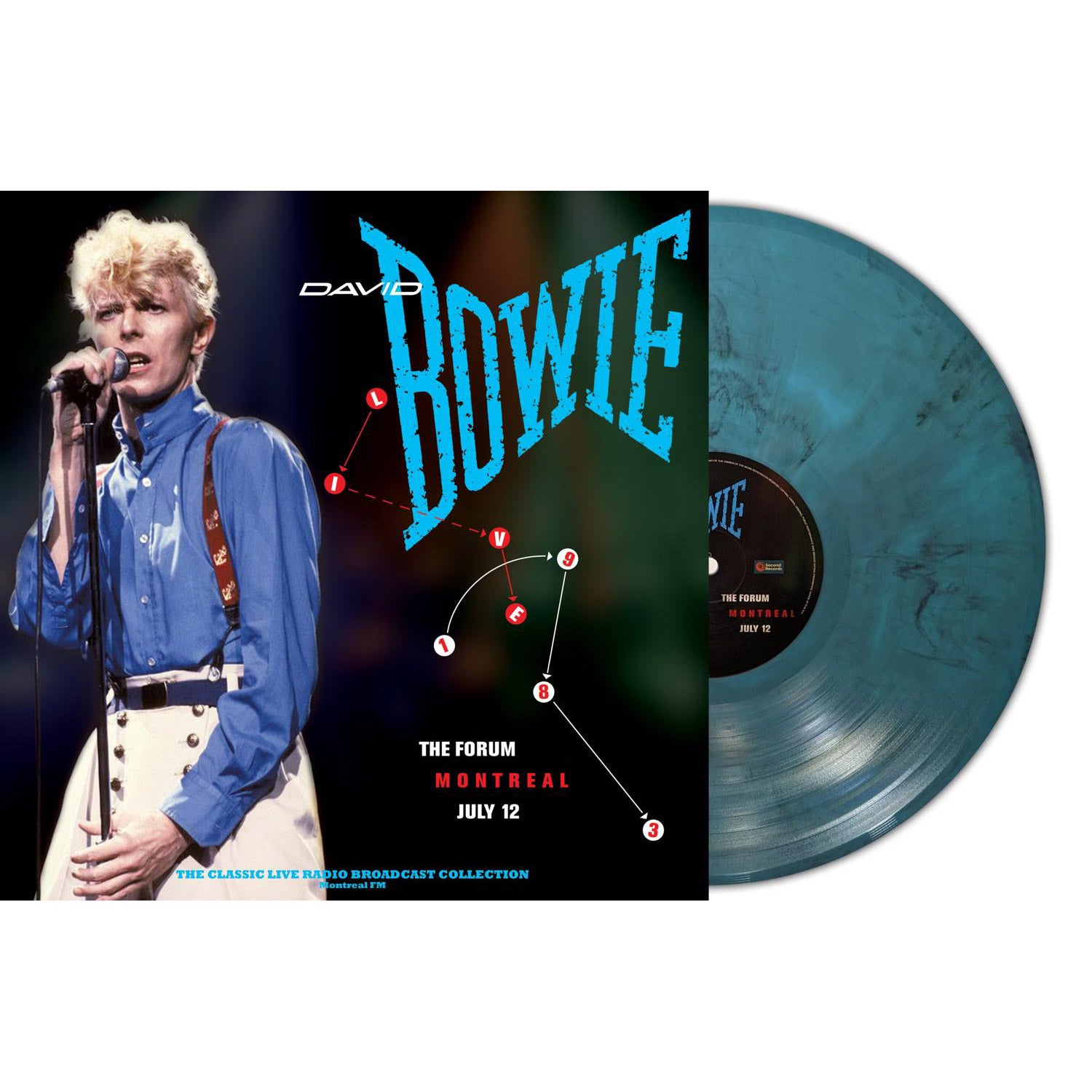 David Bowie – Live At The Forum Montreal 1983 (Turquoise Marble Vinyl)