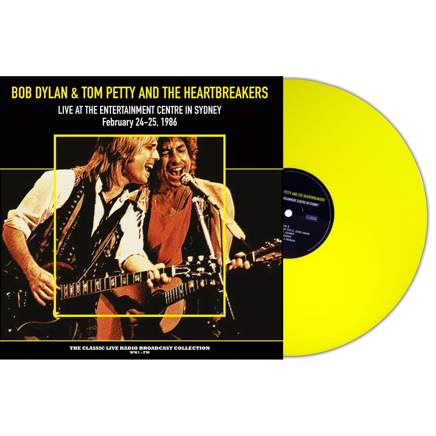 Bob Dylan & Tom Petty And The Heartbreakers – Live In Sydney 1986 (Yellow Vinyl)