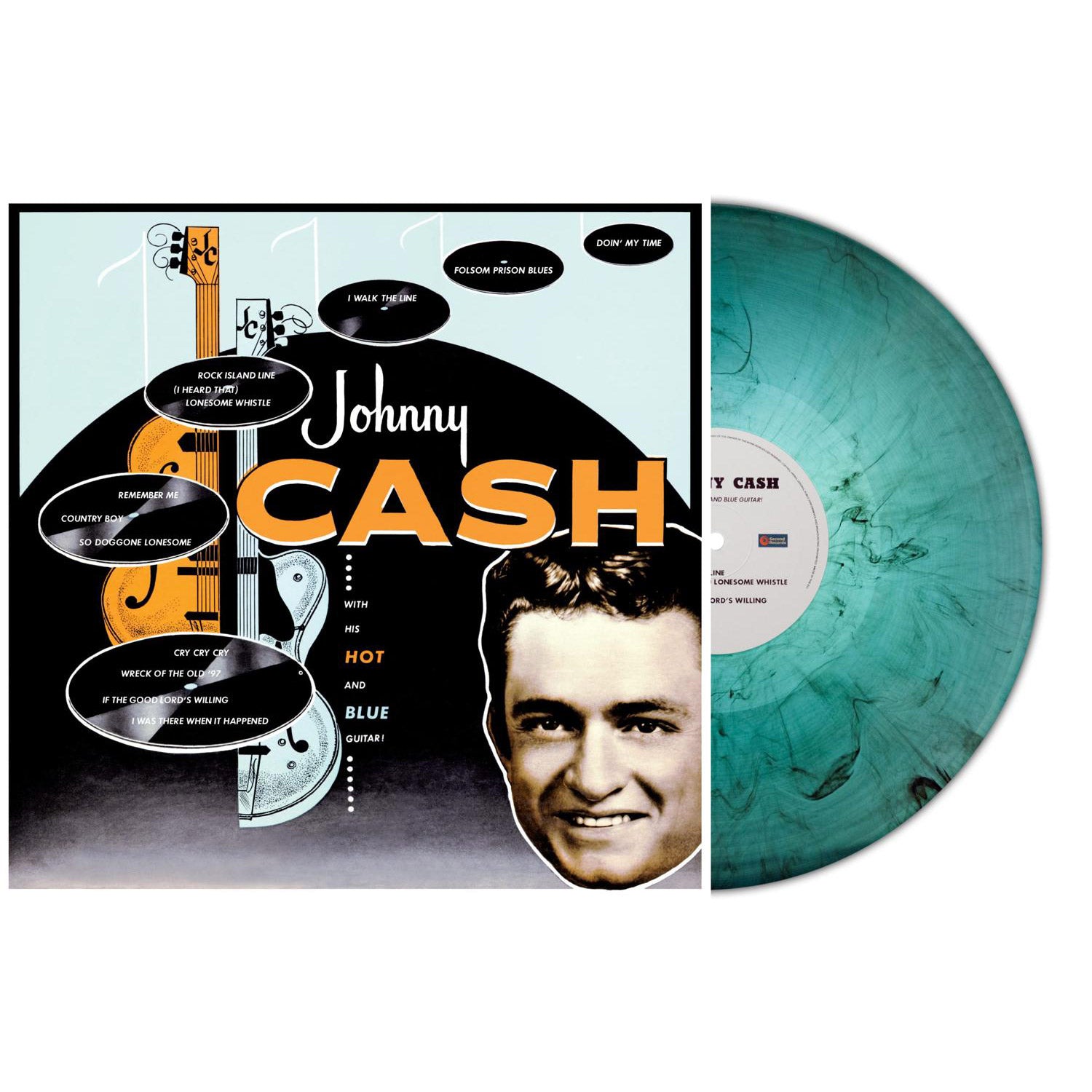 Johnny Cash – With His Hot And Blue Guitar (Turquoise Marble Vinyl)