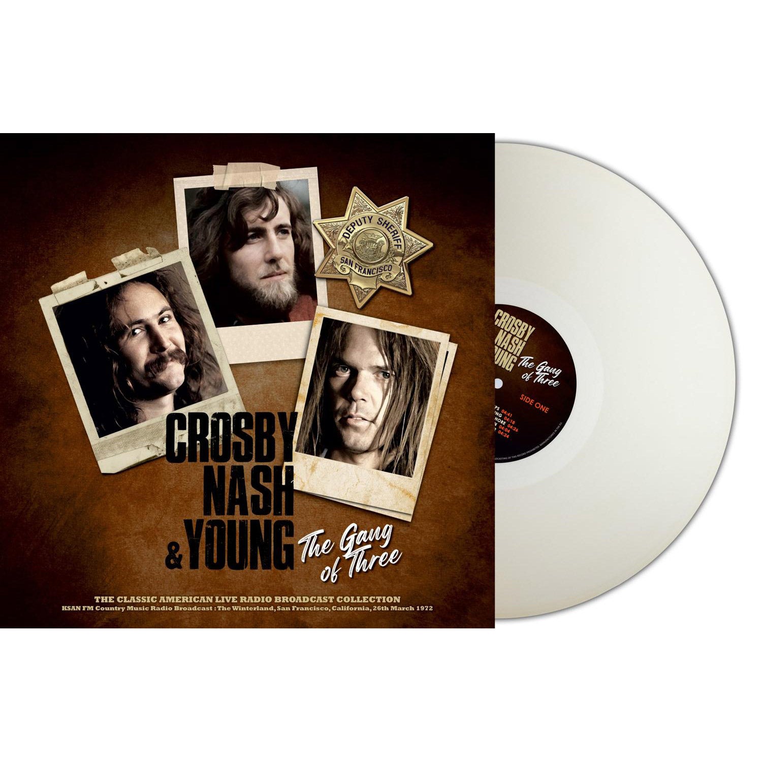 Crosby, Nash & Young – The Gang Of Three (Natural Clear Vinyl)