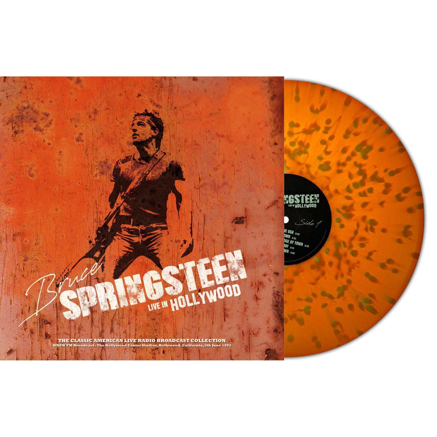 Bruce Springsteen – Live In Hollywood 1992 (Orange/Yellow Splatter Vinyl)